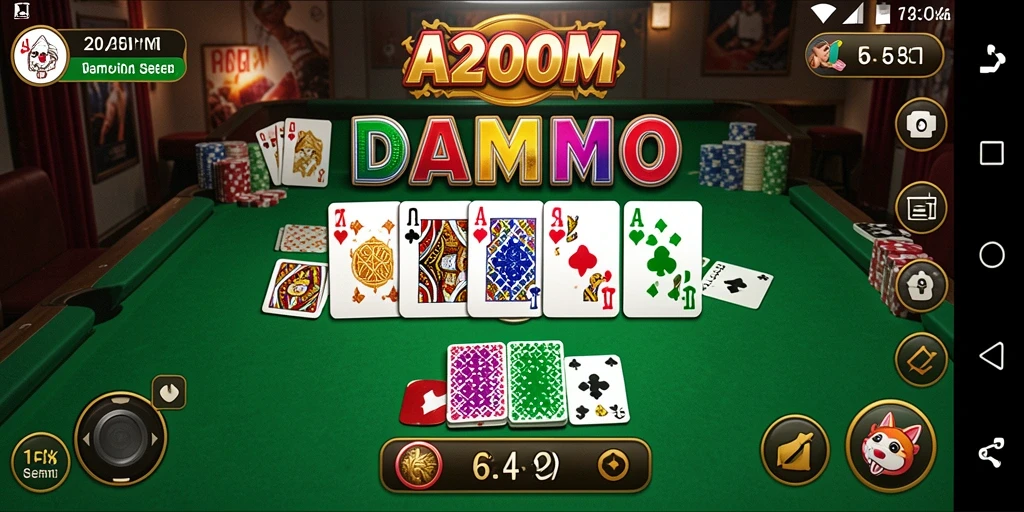 Gameplay A200M yang seru dan interaktif saat bermain Domino.
