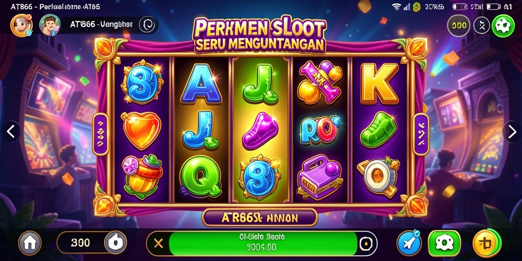 Gameplay menarik AT866 dengan tema Slot yang penuh warna.