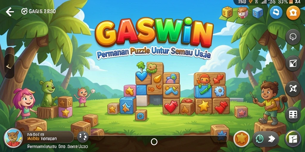 Menampilkan gameplay menantang dari GASWIN dengan banyak teka-teki menarik.