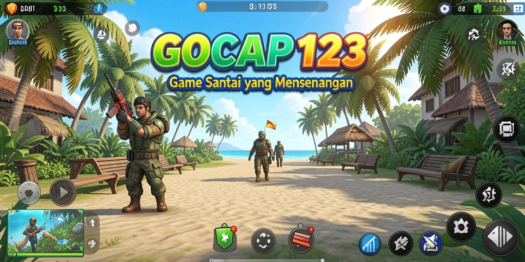 Tampilan menarik GOCAP123 dengan gameplay yang ceria dan penuh warna.