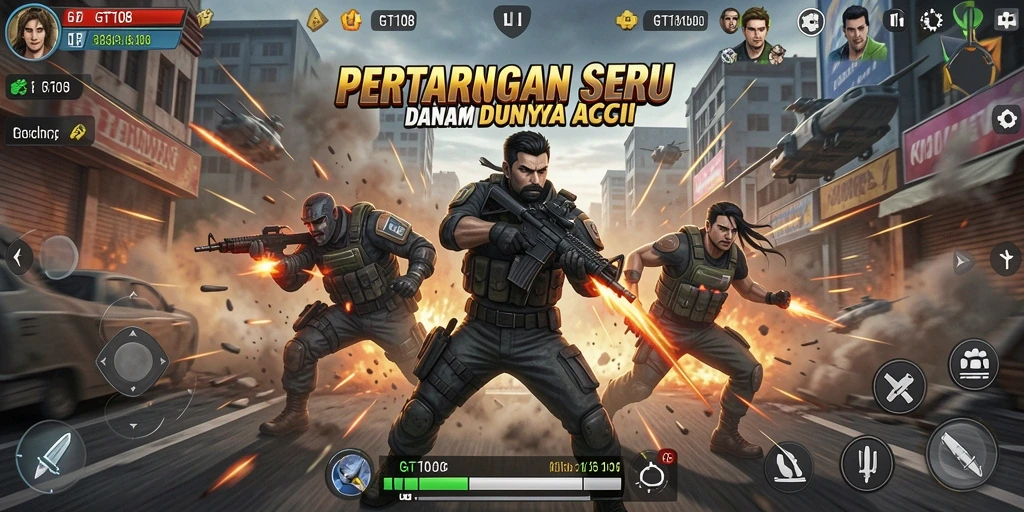 Gameplay seru GT108 yang penuh aksi dan tantangan.