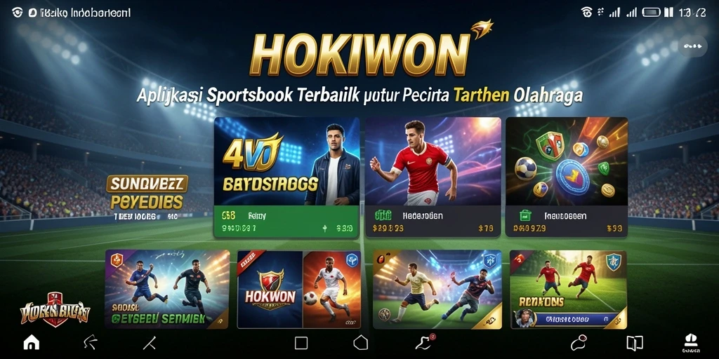 Tangkapan layar HOKIWON yang menampilkan pengalaman taruhan olahraga yang menarik.
