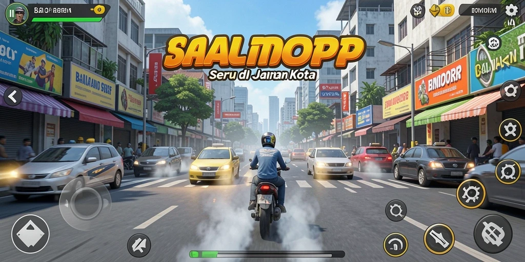 Gameplay Racing INDORP yang mendebarkan dan penuh aksi.