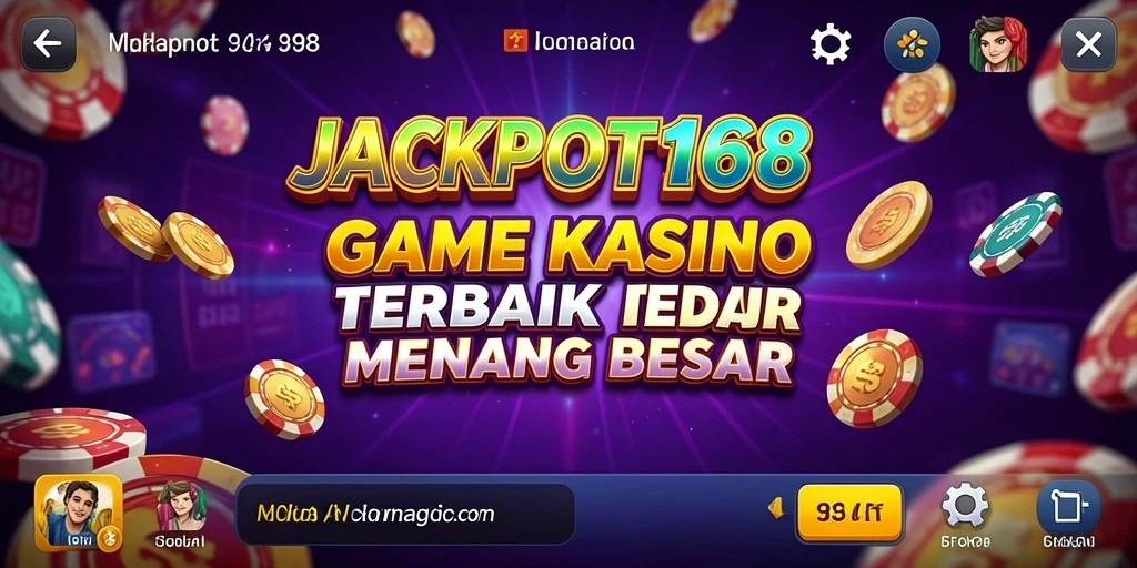 Tampilan gameplay seru di JACKPOT168 dengan berbagai permainan kasino.