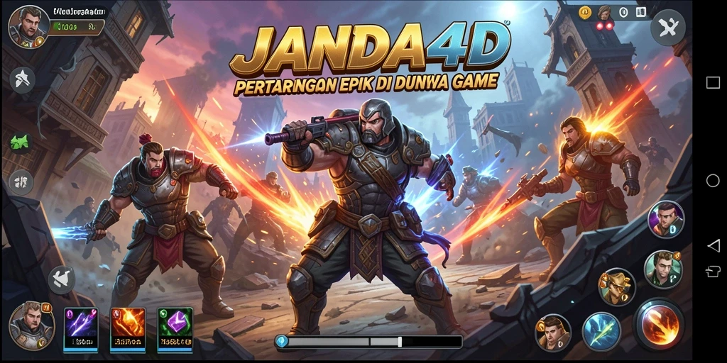 Gameplay <strong>JANDA4D</strong> yang intens dan menegangkan dalam pertarungan karakter.