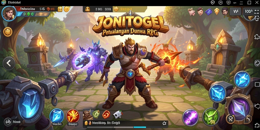 Screenshot utama JONITOGEL menampilkan momen seru dalam gameplay RPG.