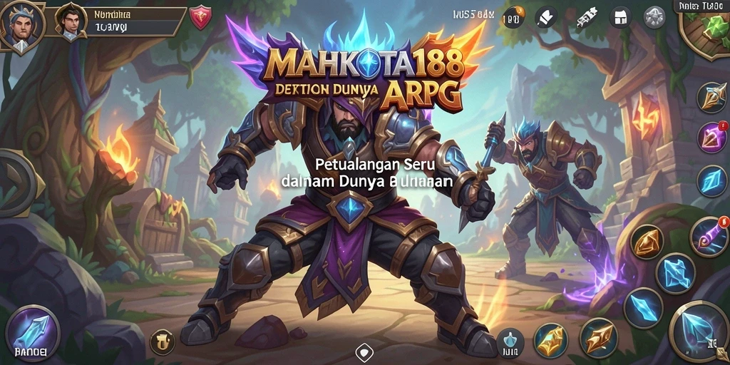 Tangkapan layar yang menampilkan pertempuran seru dalam MAHKOTA188.