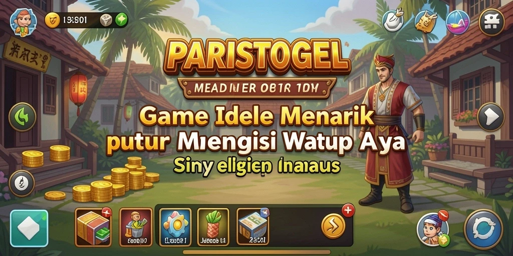 Tangkapan layar gameplay PARISTOGEL menampilkan elemen Idle yang menarik.