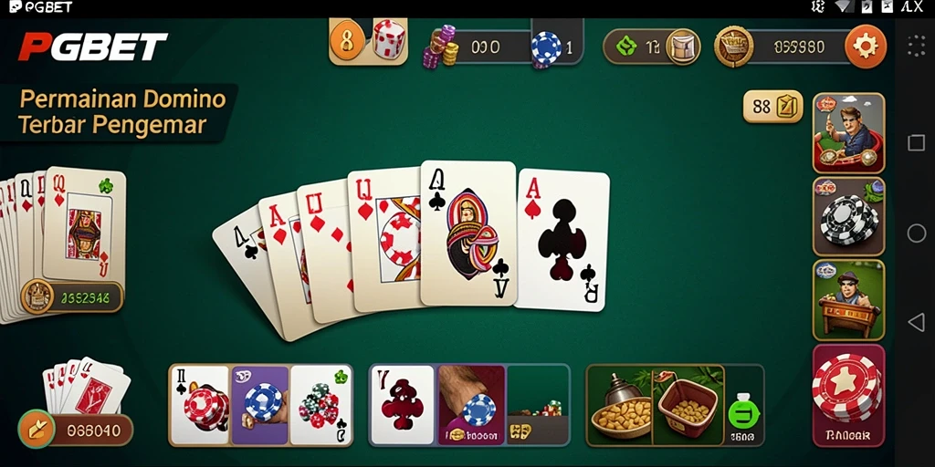 Screenshot gameplay PGBET yang menampilkan suasana bermain Domino.