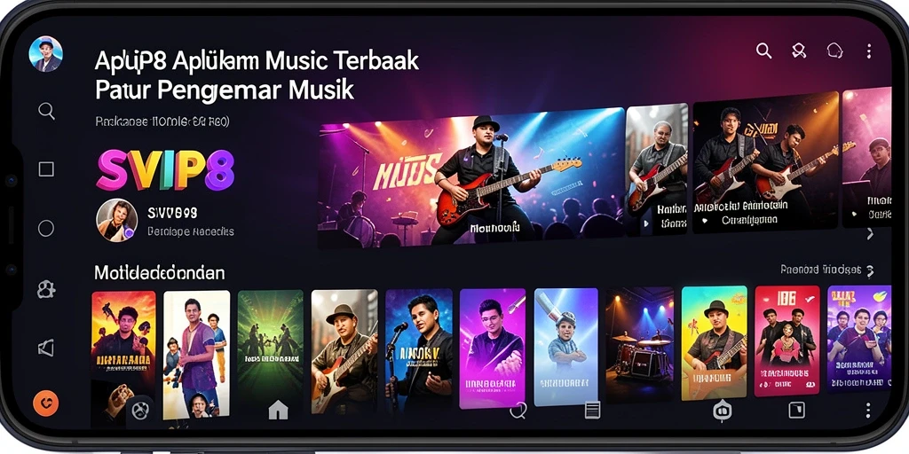 Tampilan screenshot <strong>SVIP8</strong> menampilkan gameplay musik yang interaktif.