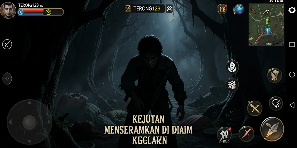 Gameplay horor yang mencekam dan mendebarkan.